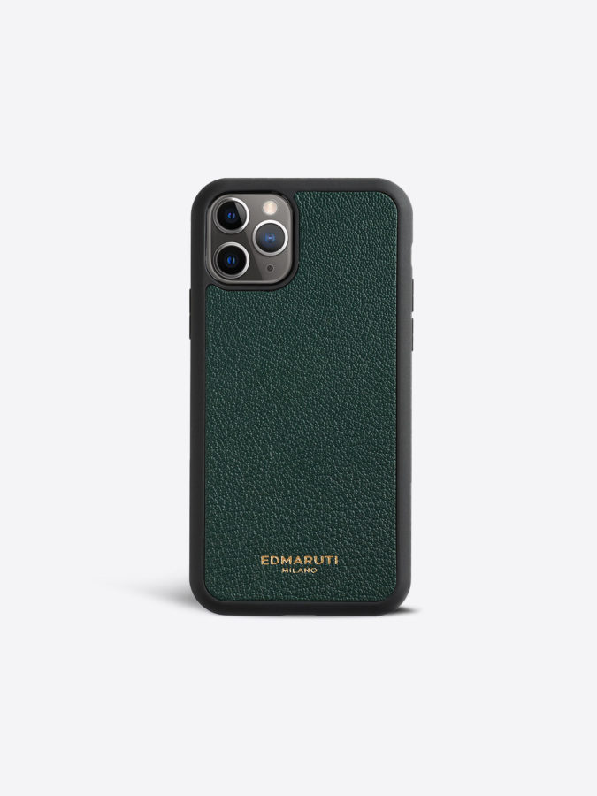 iPhone 11 Pro Green Chevre case EDMARUTI